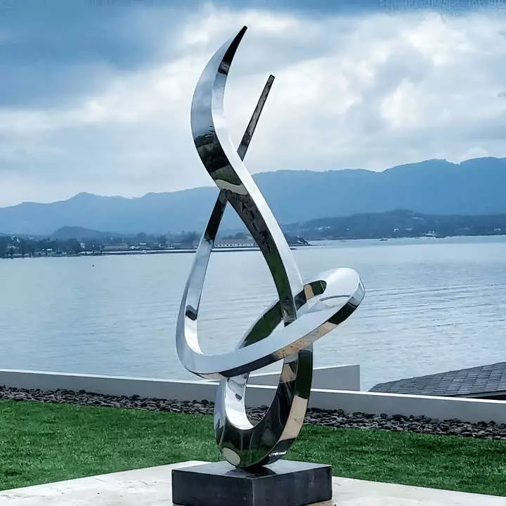 Sculpture abstraite moderne pour espace de prestige